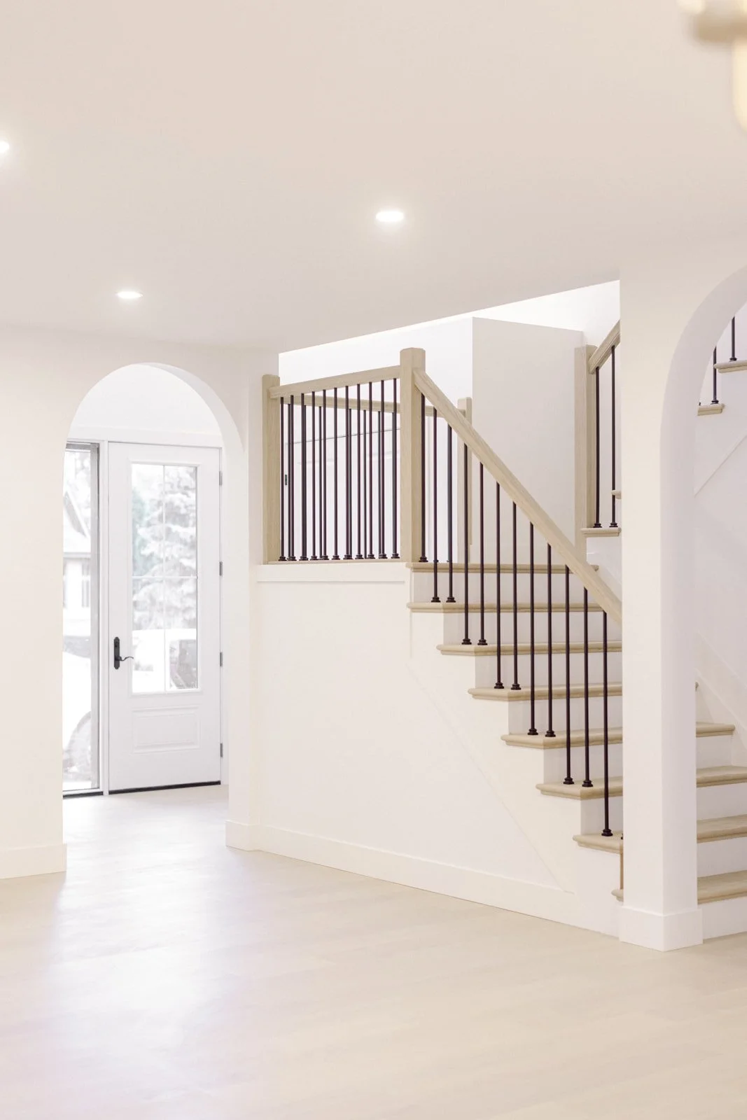 Built-ins and fireplace